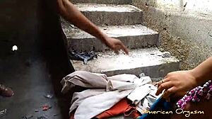 19yo Nigerian college girl bounces on hard cock