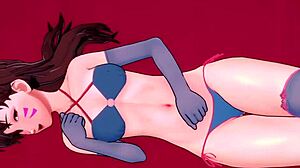 Dva in bikini and socks ready for hotel love