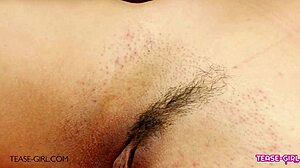 Brunette Teen Reveals Her Perfect Pussy on Sofa