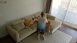 cheating husband fucks babysitter for candy, rough and hidden