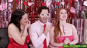 Riley Jean begs stepdad to fuck Madison Morgan's virgin pussy in threesome!