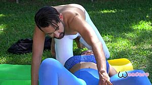 Mexican Slut Seduces Yoga Teacher For Hard Fuck