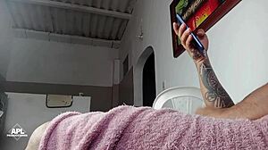 i was masturbating in the living room when my stepsister surprised me in sexy lingerie ready to fulfill my fantasies.