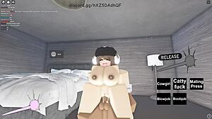 Roblox Porn Whore Rides Big Black Cock!