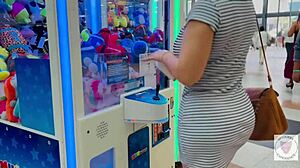 Full video of mature Latina milf with big tits and ass receiving cumshot in lingerie