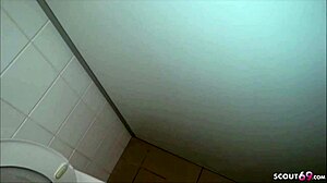 Hidden cam catches German teen swallowing on school toilet phone call