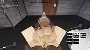 Roblox Porn Whore Rides Big Black Cock!