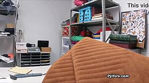 Officer Stunned by Suspect's Massive Tits During Intense Office Encounter