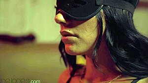 Dane Jones teases, spanks, and roughly fucks Adelle Sabelle in lingerie