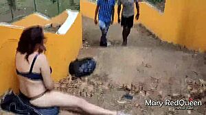 caught masturbating in public and had to suck the guys