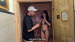 She talks to the maintenance man about her marriage.