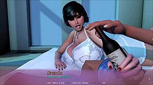 the wants of summer hentai game pornplay ep 8 my step mom is teasing me while jerking off that bottle like a cock