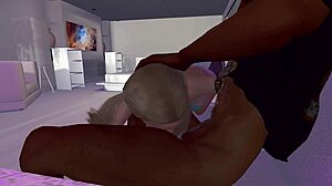 bentley gives intense blowjob with choking