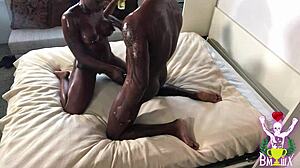 Melanin Is Gold And The L Is Silent Ft Vickie Starxxx In Blowjob And Doggystyle