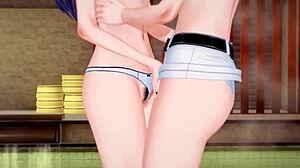 Sakurauchi Riko And Tsushima Yoshiko Engage In Intense Lesbian Orgasms In Love Live Hentai.