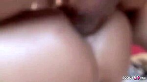 German milf Kada Love gets amateur anal and tit fuck in brothel.