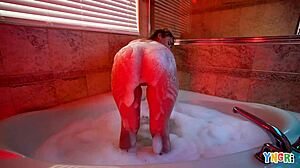 i fucked petite teen anne mae under the shower, her bubble butt bouncing on my monster cock