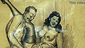 Vintage Retro Comic Drawings