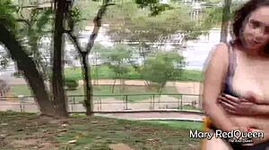 caught masturbating in public and had to suck the guys