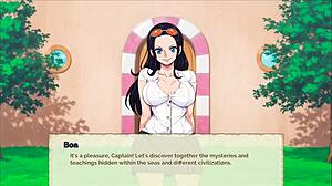 lusty buccaneers parody hentai game ep 1 nami exposing naked body