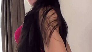 Small-Titted Asian Fany Masturbates Solo in Detailed Scene