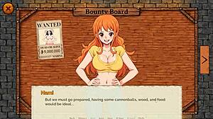 lusty buccaneers parody hentai game ep 1 nami exposing naked body