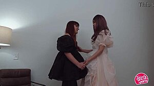 Tgirls and women share loving moments together