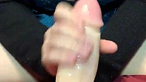 Slut Wife Sucks Big Dildo and Tit Fucks It