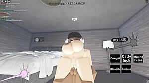 Roblox Porn Whore Rides Big Black Cock!