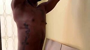 Well-Endowed Guy Gets Sucked and Anal in Garage Service