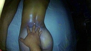 I give an erotic massage to my step-sister and play with her pussy, she's so sexy!