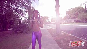 Sarah Banks Deep Throats Bryan's White Cock On Their Dark Date