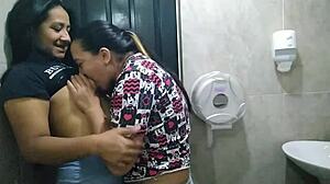 Latina Fucks Friend's Fiancée in Bathroom During Party