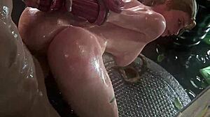 Street Fighter Cammy White takes creampie in animated round 1