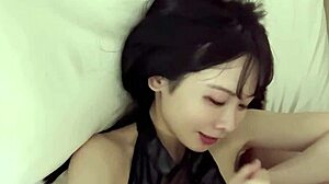 Japanese Girl Performs Blowjob Bukkake Facial