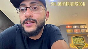 Teen 18+ slut licks and sucks huge gay cock for cum facial