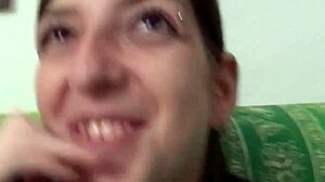 amateur italian babe plays with toys on webcam at home. wow, what a wild show!