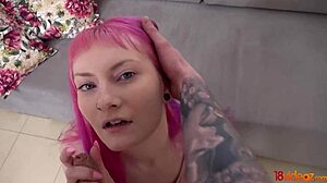 Purple-Haired Alien Fox Gets Bent Over for Intense Fucking