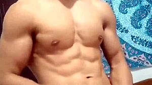 my face reveal with cum from big cock in bold gay scene