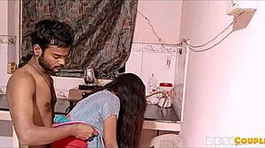 Desi Wife Bent Over Kitchen