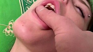 amateur italian babe plays with toys on webcam at home. wow, what a wild show!