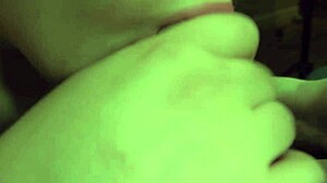 pov - bbw lightskin dominican blowjobs her neighbor, young 18+ with small tits and belly