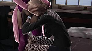 Stocking Lesbian Animation