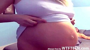 Fucking my sexy pregnant wife with big areolas!