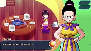 Chi Chi Gives Roshi Intense Handjob in Kame Paradise 2