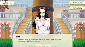 lusty buccaneers parody hentai game ep 1 nami exposing naked body