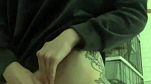 I'm horny for piss play on the sofa with my tattooed ass