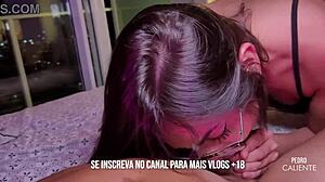 Almost cumming from Mel Khalifa's deep throat blowjob in POV part 2