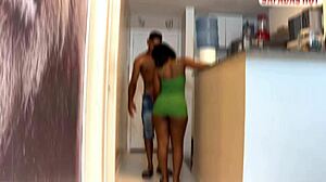 Hot Amateur Sucks Water Deliverer in Doggystyle