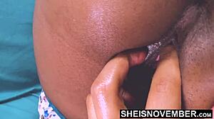 Nerdy Ebony Slut Ripped And Ass Wiggled